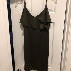 H&M olive green dress